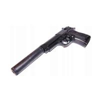 Beretta Airsoft metalinis pistoletas su duslintuvu 6mm BB