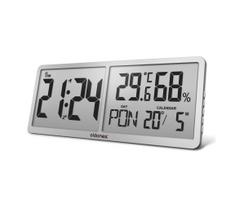 ELDONEX ECL-1110-SL - Skaitmeninis sieninis laikrodis TimeCheck 4xAA sidabrinis