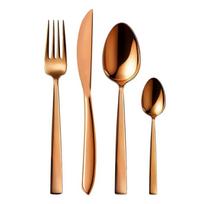 Nerūdijančio plieno stalo įrankiai 24 vnt. Copper - Orion