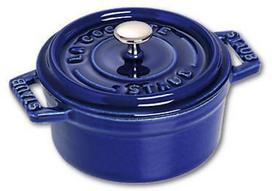 Staub Mini Round Cast Iron Pot - 250 ml, Blue