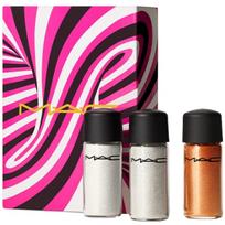 Sprinkle Of Magic Set MAC: Mini Loose Glitter Eyeshadow Gold 2.5 g + Mini Loose Glitter Eyeshadow Red 2.5 g + Mini Loose Glitter Eyeshadow Bronze 2.5 g