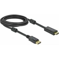 Kabel Delock DisplayPort - HDMI 3m Black (85957) | 85957 | 4043619859573
