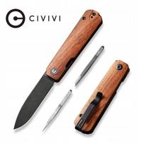 Cedrus Nóż składany Civivi Sendy Guibourtia Wood, Black Stonewashed Nitro-V by Ben Petersen (C21004A-2) | C21004A-2 | 689826333822
