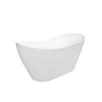 Lieto akmens vonia Besco Viya 170x72cm su chromo spalvos Click-Clack