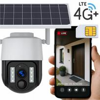 išorinė 360° kamera su sim kortele gsm lte 4g ir saulės skydeliu