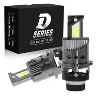 D2S LED priekinis žibintas, suderinamas su transporto priemonės technine apžiūra, D2R LED lemputė, Sprogstanti šviesa, 22 000 LM, D2S