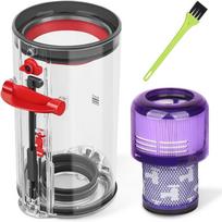 Dulkių konteinerio pakeitimas Dyson V11 V15 SV14 SV15 SV22 belaidžiam dulkių siurbliui, didelis konteineris| Dulkių bakas| Dulkių konteinerio atsarginės dalys su Hepa filtru A