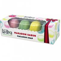 FRUIT MACAROONS dekoratyvūs vaisiniai muilai (4 x 50 g) – LA DIVA