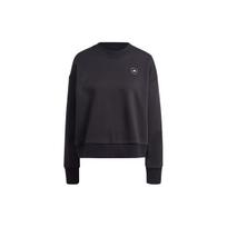 Adidas x Stella McCartney Pure Logo džemperis su apvalia apykakle ir ilgomis rankovėmis Moteriški viršutiniai drabužiai Juodas IQ2635 XS