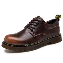 Vyriški natūralios odos laisvalaikio batai Mada Patogumas Apvalianos nosies batai Vyriška kasdienė lauko neslystanti avalynė Elegantiški darbo batai Homme 38 ruda