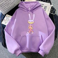 Jax Nuostabus Skaitmeninis Cirko Džemperis Madingas Ilgomis Rankovėmis Kawaii Unisex Ruduo Žiema Vintage Megztiniai Laisvalaikio Y2K Viršus Marškinėliai L