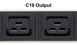 Intellinet Vertical Rackmount 24-Output Power Distribution Unit (PDU), 20 x C13 & 4 x Output C19, Removable Power Cable, Rear C20 Input