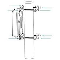 ALLNET Switch unmanaged outdoor 3 Port Gigabit 100W zbh. Mast-Montage/Pole-Mount Kit (ALL-SGO83-Pole-Kit)