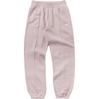 Nike SS25 pagrindinės vilnos patogios universaliai rankogaliais laisvalaikio kelnės moteriškos apačios Šampano baltos BV4089-645 S