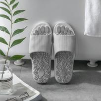Masažiniai šlepetės batai Unisex vasarinės šlepetės akupunktūros taškų sveikatos priežiūros šlepetės sveikatos besisukantis akupresūrinis pėdų masažas vyrams 569 39 pilka spalva