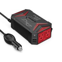 Bestek MRZ3010HU MRZ3010HU-JP Pure Sine Wave Car Inverter 300 W, Car Charger, Six Safeguards, 300W sine wave raudona