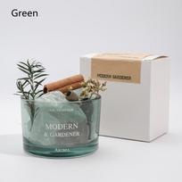 Namų ugnies neturintis kristalinis aromaterapijos papuošalų rinkinys su eterinių aliejų difuzoriaus akmenukais - Jazmino kvapas miegamajam, svetainei 10ml&Jasmine žalia