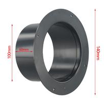 Sieninė jungė ventiliacijos vamzdžiui Oro ortakio jungtis ABS Sieninis jungiklis Namų reikmenys 100mm 125mm 150mm