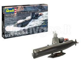 Plastikinis modelis laivo U.S.S. Nautilus 1/305