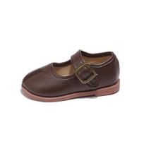 Girls Leather Shoes Non-slip Children Mary Jane Shoes Fashion Kids  Flats Moccasins Shoes Spring Autumn Soft Bottom Hook Loop 21 ruda