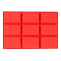 9 Cavity Cake Mold Sugarcraft Bread Fondant Cake Baking Mold Mini Fancy Brownie Cake Pan Silicone Mould Diy Baking Tools raudona