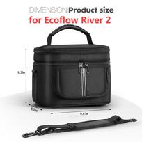 Carrying Case for Ef Ecoflow River 2 Portable Power Station Bag Storage Case for Ecoflow River 3/3 Plus for Ecoflow Delta 3 Plus