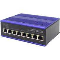 ASSMANN Electronic DN-650108 network switch Fast Ethernet (10/100) Power over Ethernet (PoE) Black, Blue