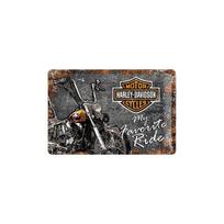 Metalinė plokštė 20 x 30 cm, Harley-Davidson My Favorite Ride