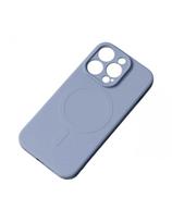 Silikoninis dėklas su „MagSafe“ technologija, skirtas „iPhone 15 Plus“, pilkas silikoninis dėklas