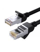 RJ45 Ethernet Cat 6 U/ UTP apvalus tinklo kabelis, 2 m, juodas