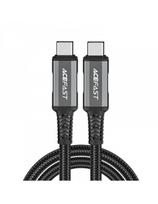 USB-C USB4 PD3.1 5A kabelis duomenims ir vaizdo įrašams 4K 1 m - pilkai juodas