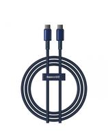 Volframo aukso spalvos USB-C laidas - USB-C 100W 1m - tamsiai mėlynas