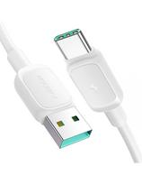 Daugiaspalvis serijos A14 USB-A - USB-C 3A 1,2 m laidas - baltas