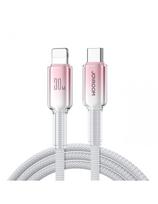 „Crystal-Clear“ serijos 30 W USB-C–iPhone „Lightning“ laidas, 1,2 m – baltas