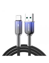 „Crystal-Clear“ 3A serijos USB-A į „iPhone“ „Lightning“ laidas, 1,2 m – juodas
