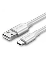 Laidas USB-A - USB-C 3A QC 3.0 AFC FCP 1m - baltas
