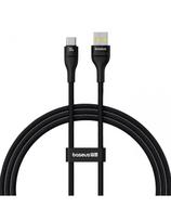 „Flash 2“ USB-A - USB-C 100 W 1 m patvarus kabelis – juodas