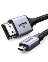 Mikro HDMI kabelis - HDMI 2.1 8K 1 m - pilkas