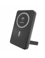 K14S+ 10000mAh išorinė baterija su 20W stovu USB-A / USB-C / MagSafe - juoda