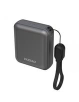 K22+ 10000mAh išorinė baterija su pakabuku ir 22,5 W USB-C laidu – pilka