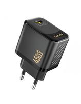 A28 GaN USB-C 45W sieninis įkroviklis – juodas