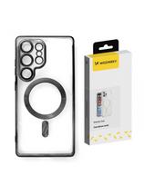 Samsung Galaxy S24 FE galvanizuoto Magsafe dėklas – juodas