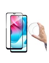 Grūdinto stiklo plėvelė, skirta „Moto G60s“ su visiškai dengiančiu „Flexi Nano“ rėmeliu