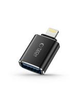 iPhone Lightning (vyriškas) - USB-A (lizdas) OTG adapteris - juodas