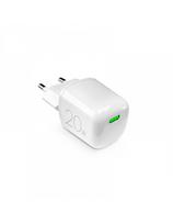 USB-C GaN 20W sieninis įkroviklis – baltas