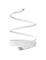 Magnetinis kabelis USB-A - USB-C 10W 1m - baltas