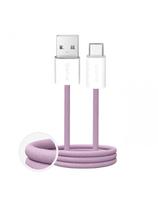 „Fabrik 2.0“ 10 W pintas USB-A - USB-C laidas, 1,5 m – rožinis