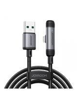 Kampinis USB-A iPhone Lightning 3A laidas 1.2m - juodas