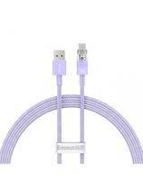 „Explorer“ laidas su temperatūros jutikliu USB-A USB-C 100W 1m – violetinis