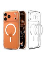 „iPhone 17 Pro Ultra Hybrid MagSafe“ apsauginis dėklas – skaidrus ir baltas